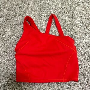 Lululemon red tank one thin strap cropped